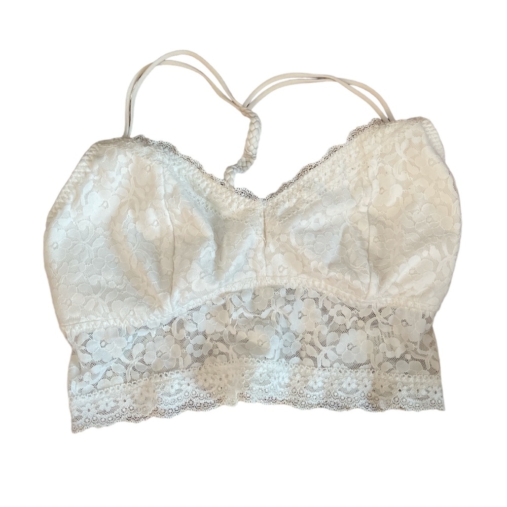 Gilly Hicks White Floral Bralette